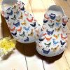Colorful Chicken Crocs Colors, Classic Clogs for Trending Funny Gifts