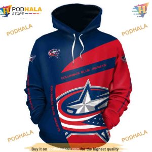 Columbus Blue Jackets Hooded 3D Hoodie, Trending Long Sleeve Gift