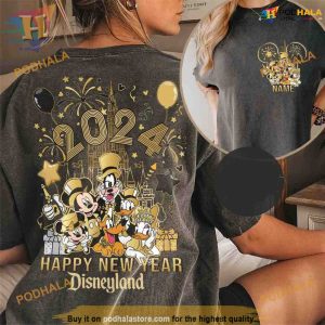 Comfort Colors 2024 New Year Mickey Celebration Shirt, Matching Family Christmas Shirt