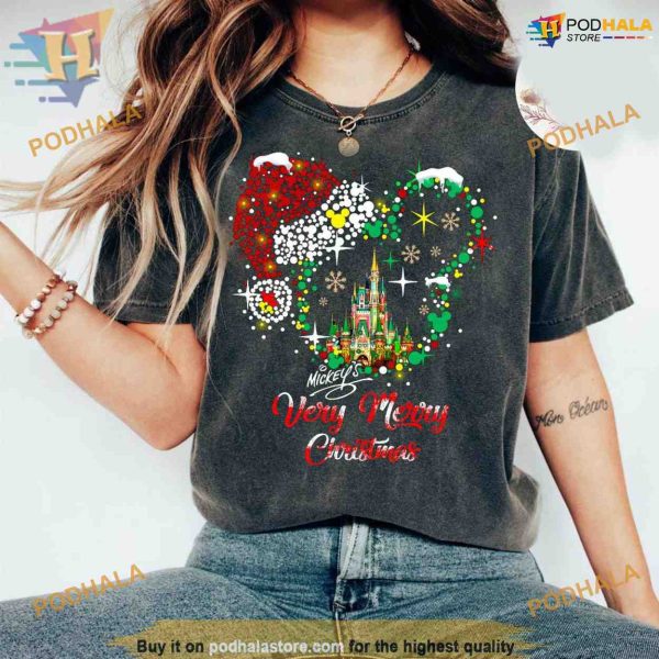 Comfort Colors Mickey’s Merry 2023 Festivities Shirt, Best Family Christmas Gifts