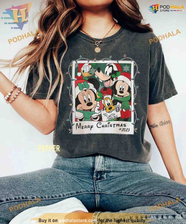 Comfort Colors Retro Mickey Christmas Adventure Shirt, Best Family Christmas Gifts
