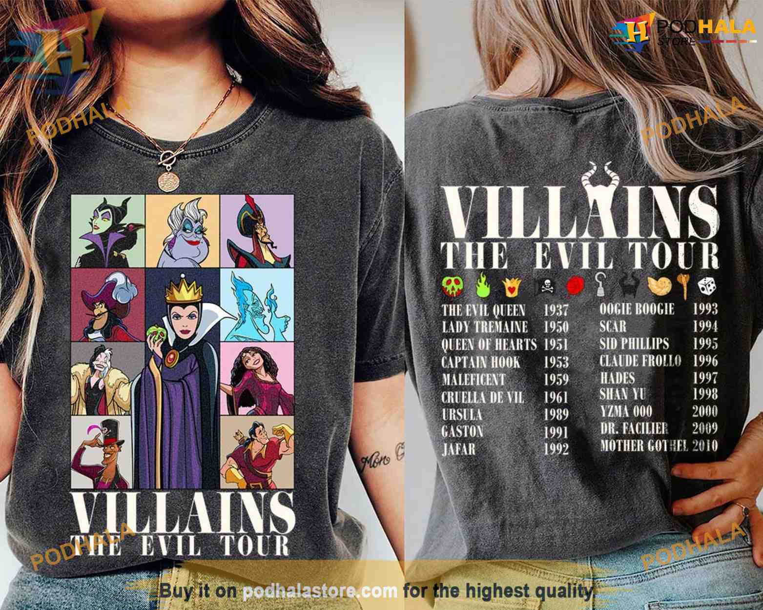 Comfort Colors Villains The Evil Era Tour Maleficent T-shirt 2023, Funny Christmas Shirt For Family
