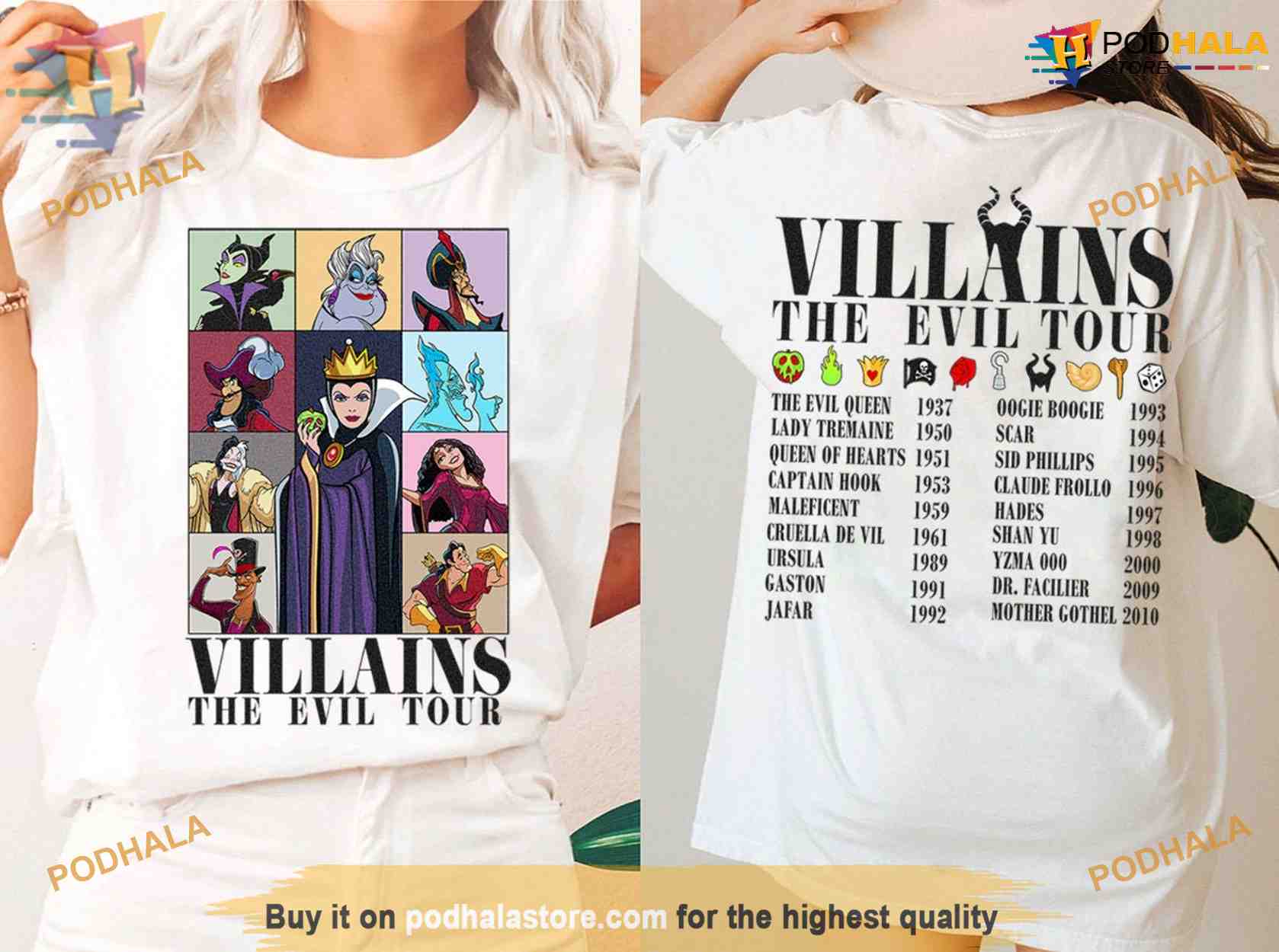 Comfort Colors Villains The Evil Era Tour Maleficent T-shirt 2023, Funny Christmas Shirt For Family