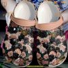 Comfortable Pug Black Flowers Crocs Water Shoes for Men & Women