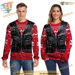 Cool Red Xmas Sweatshirt 3D Hoodie, Funny Christmas Gift Ideas