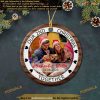 Couple Second Christmas Ceramic Ornament 2023 Custom Photo Keepsake