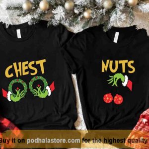 Couples Chestnut Shirt for Xmas, Grinch Family Shirt, Holiday Humor