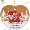 Couple's First Christmas 2023, Personalized Gnome Anniversary Ornament