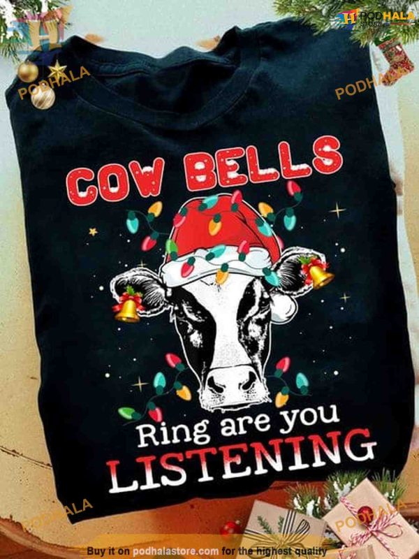 Cow Bells Christmas Jingle Shirt, Amusing Funny Christmas Gift Ideas