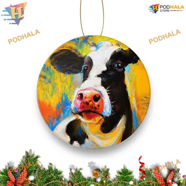 Cow Christmas Keepsake 2023 Family Christmas Tree Ornaments