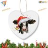 Cow Wearing Christmas Hat Ornament, Family Christmas Tree Ornaments