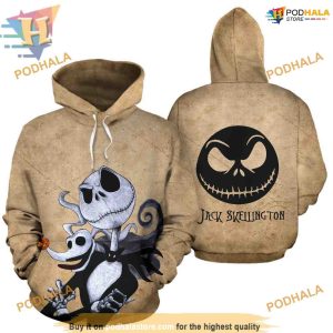 Creative 3D Jack and Sally Hoodie, Funny Xmas Gifts