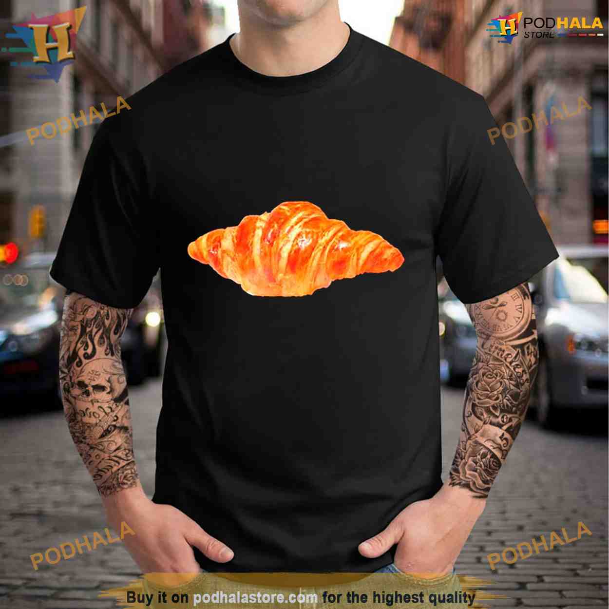 Croissant boob tube Shirt For Women Men Croissant boob tube Shirt For Women Men