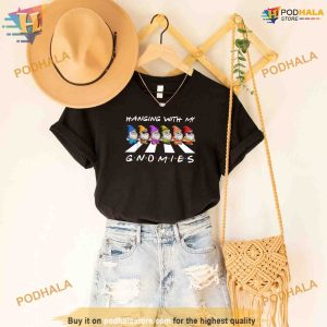 Crosswalk Funny christmas hanging with my gnomies Friend Shirt Hoodie 2