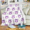 Cuddly Owls Patterned Fleece Blankets, Creative Christmas Gifts