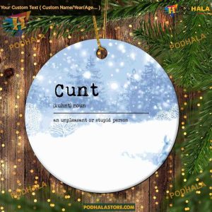 Cunt Christmas Tree 2023 Decoration, Personalized Funny Ornament