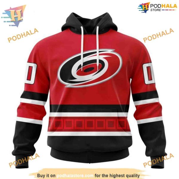 Custom 2023 Alternate Kits NHL Carolina Hurricanes Hoodie 3D Sweatshirt
