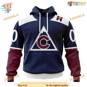 Custom 2023 Alternate Kits NHL Colorado Avalanche Hoodie 3D Sweatshirt 1