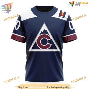 Custom 2023 Alternate Kits NHL Colorado Avalanche Hoodie 3D Sweatshirt 3