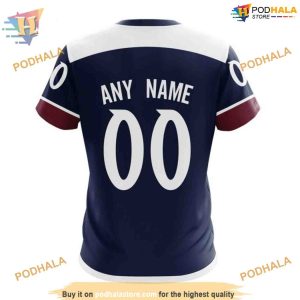 Custom 2023 Alternate Kits NHL Colorado Avalanche Hoodie 3D Sweatshirt 4