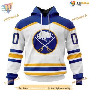 Custom 2023 Away Kits NHL Buffalo Sabres 3D Hoodie Exclusive Merchandise 1