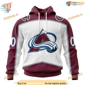 Custom 2023 Away Kits NHL Colorado Avalanche Hoodie 3D Sweatshirt 1