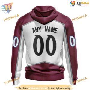 Custom 2023 Away Kits NHL Colorado Avalanche Hoodie 3D Sweatshirt 2