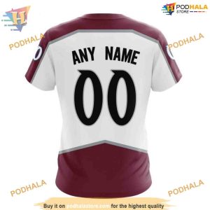 Custom 2023 Away Kits NHL Colorado Avalanche Hoodie 3D Sweatshirt 4