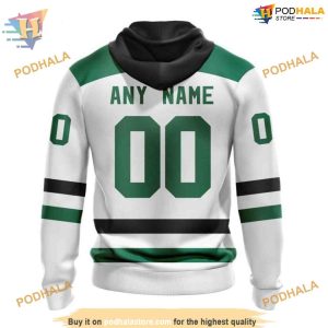 Custom 2023 Away Kits NHL Dallas Stars Hoodie 3D Shirt 2