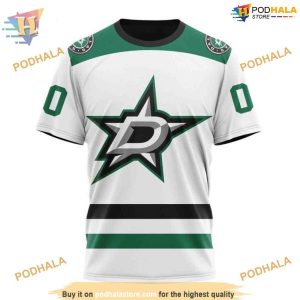 Custom 2023 Away Kits NHL Dallas Stars Hoodie 3D Shirt 3