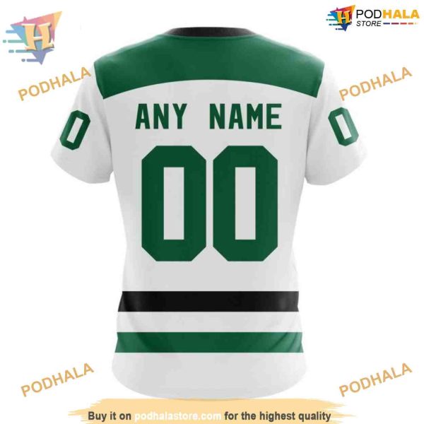 Custom 2023 Away Kits NHL Dallas Stars Hoodie 3D Shirt