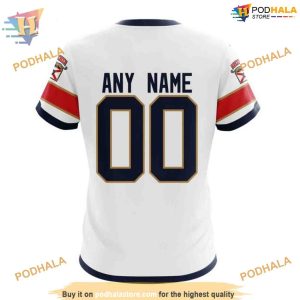 Custom 2023 Away Kits NHL Florida Panthers Hoodie 3D Sweatshirt 4