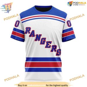 Custom 2023 Away Kits NHL New York Rangers Hoodie 3D 3