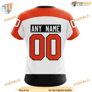 Custom 2023 Away Kits NHL Philadelphia Flyers Hoodie 3D 4