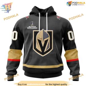 Custom 2023 Away NHL Vegas Golden Knights Hoodie 3D Shirt 1