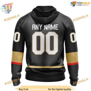 Custom 2023 Away NHL Vegas Golden Knights Hoodie 3D Shirt 2