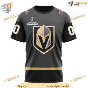 Custom 2023 Away NHL Vegas Golden Knights Hoodie 3D Shirt 3