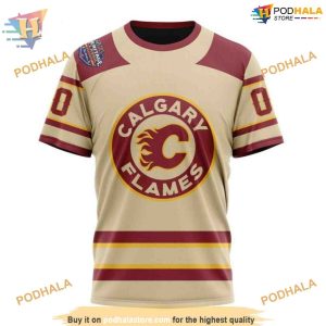 Custom 2023 Heritage Classic Concept NHL Calgary Flames Hoodie 3D 3