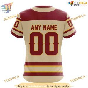 Custom 2023 Heritage Classic Concept NHL Calgary Flames Hoodie 3D 4