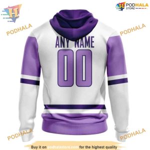 Custom 2023 Hockey Fight Cancer NHL Vancouver Canucks Hoodie 3D 2