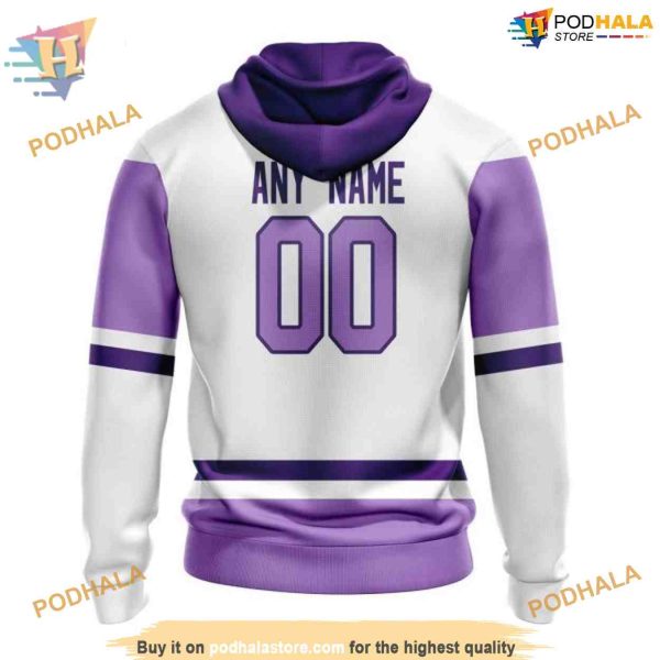 Custom 2023 Hockey Fight Cancer NHL Vegas Golden Knights Hoodie 3D
