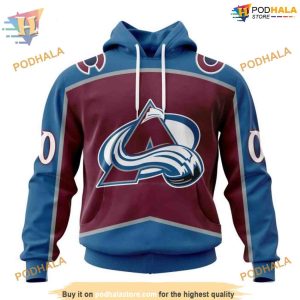 Custom 2023 Home Kits NHL Colorado Avalanche Hoodie 3D Sweatshirt 1