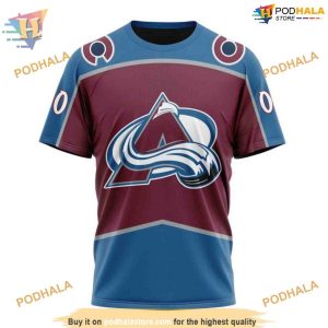 Custom 2023 Home Kits NHL Colorado Avalanche Hoodie 3D Sweatshirt 3
