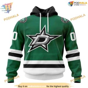 Custom 2023 Home Kits NHL Dallas Stars Hoodie 3D Shirt 1