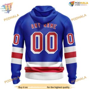 Custom 2023 Home Kits NHL New York Rangers Hoodie 3D 2