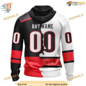 Custom 2023 Home Mix Away NHL Carolina Hurricanes Hoodie 3D Sweatshirt 2