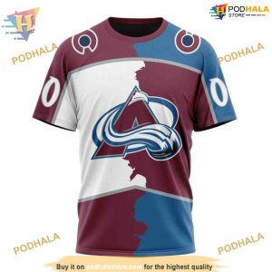 Custom 2023 Home Mix Away NHL Colorado Avalanche Hoodie 3D Sweatshirt 3