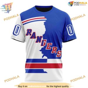 Custom 2023 Home Mix Away NHL New York Rangers Hoodie 3D 3