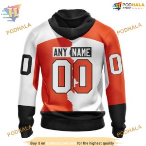 Custom 2023 Home Mix Away NHL Philadelphia Flyers Hoodie 3D 2