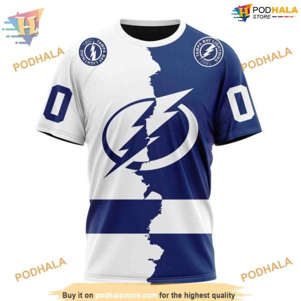 Custom 2023 Home Mix Away NHL Tampa Bay Lightning Hoodie 3D